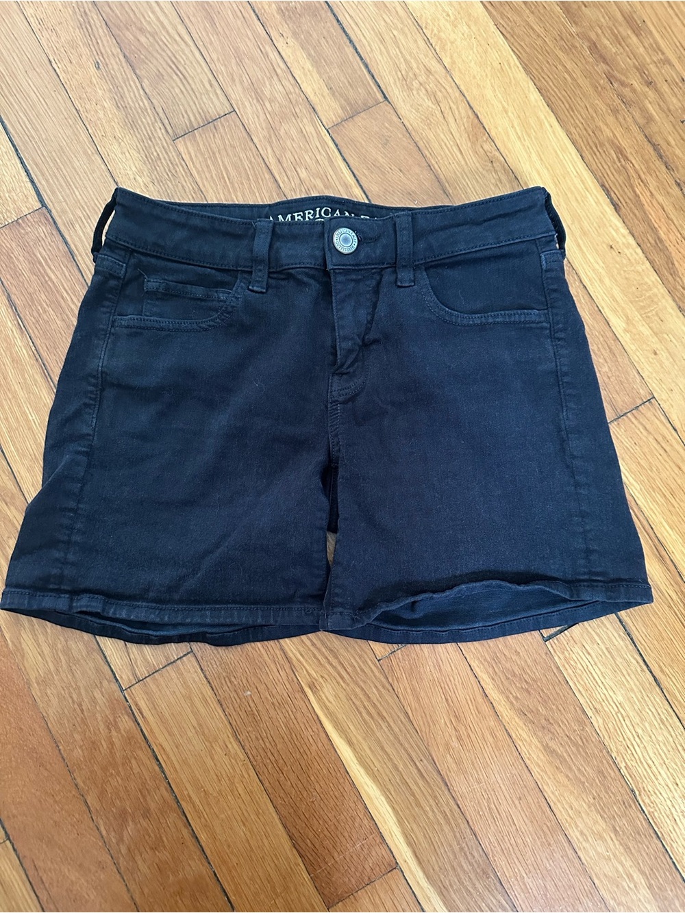 American Eagle Outfitters Black Denim Jean Shorts